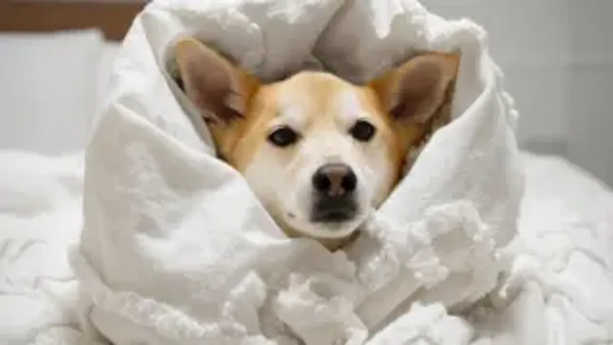 dog coughing violently
